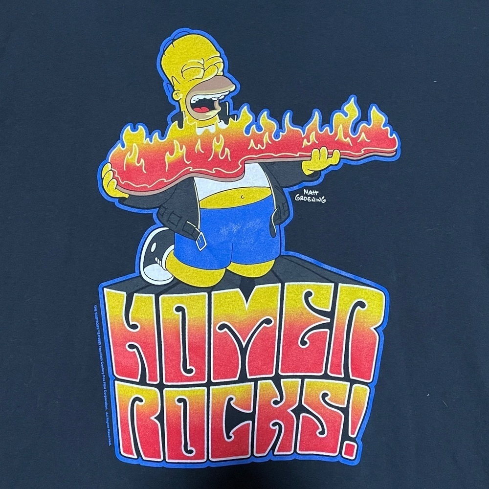 The Simpsons Homer Rocks Shirt - Picture 2 of 7